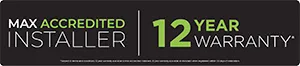 Ideal Max Accredited Installer, 12 year warranty