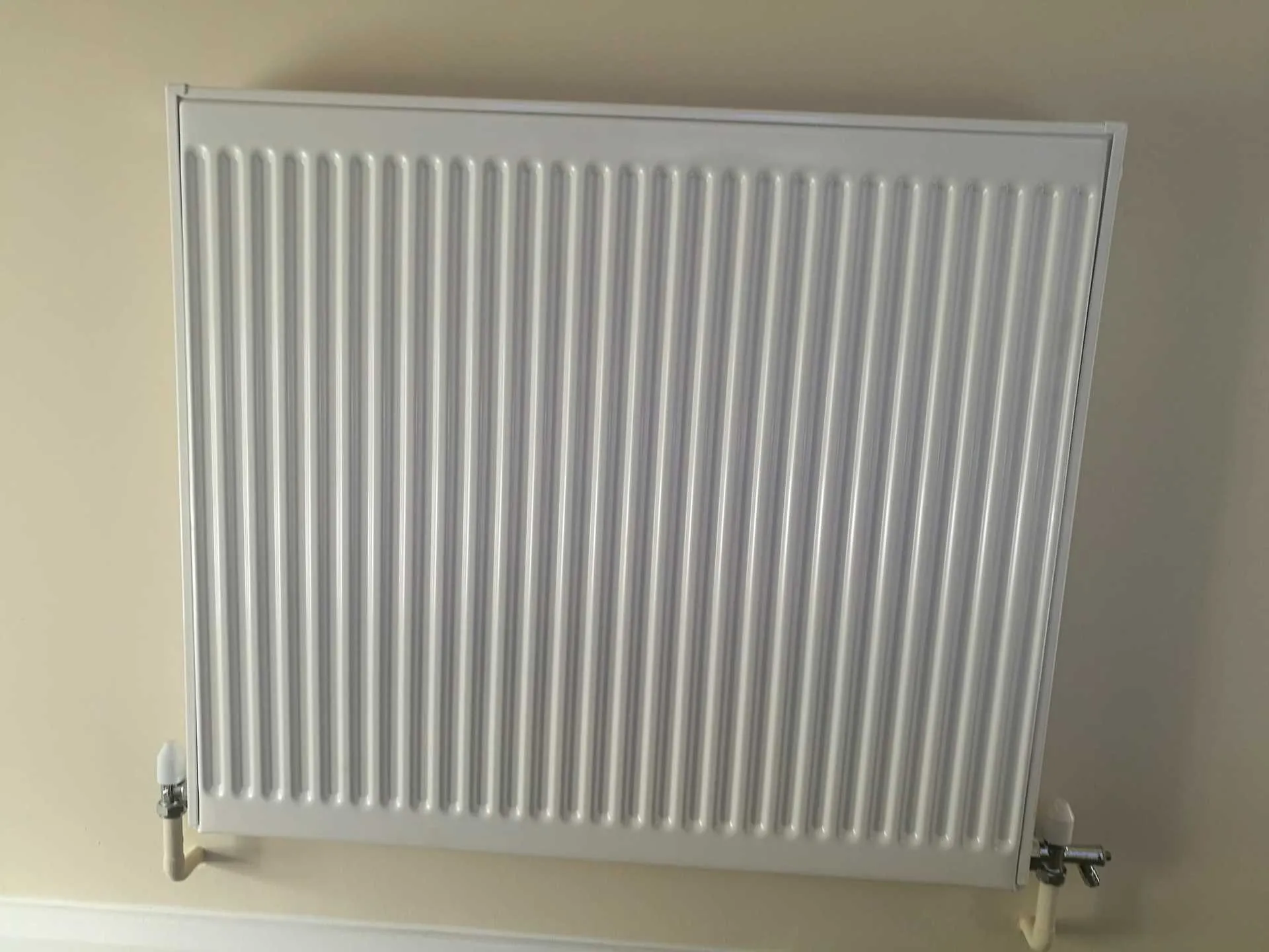 New radiator installed and heating evenly